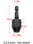 0.3-3.6mm Siyah Matkap Chuck Fikstürü Hex Shank Değişim Dönüştürücü Anahtarsız Tornavida Mil Kelepçesi Sabitleme Cihazı Motor Uçları Adaptörü Için Mikro Tutucu (Yurt Dışından) 1