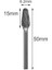 1 Pc Şekli H 1/8 "shank Tungsten Karbür Burs Matkap Uçları Metal Freze Kesicisi Karbür Elektrikli Döner Aletler Dremel Ağaç Işleme Aksesuarı (Yurt Dışından) 1
