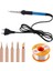 5 Parçalı Set Elektrikli Havya 60W 110V/ABD PLUG/220V Ab/fiş 908 Ayarlanabilir Sıcaklık Havya Kaliteli (Yurt Dışından) 3