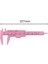 Pembe Cetvel Kaliperleri Derinlik Ölçme Hafif Ölçme Aletleri Pembe/gül Kırmızı Plastik Paslanmaz Ağaç Işleme 0-80MM (Yurt Dışından) 5