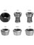 M17 Ayna Somunu Collet Chuck Adaptörü Somun Gravür Kırpma Makinesi Aynaları Düzeltici Elektrikli Freze Ucu Pensetler 10/9.5/8/6.35/6mm (Yurt Dışından) 4
