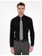 Erkek Siyah Regular Fit Uzun Kollu Basic Gömlek 50307198-VR046 1