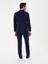 Erkek Lacivert Slim Fit Çizgili Yün Takım Elbise 50284848-VR033 5