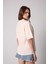 Kadın T-Shirt Puda Pembe Culture Nakışlı Oversize Basic - 2508 4
