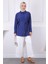 Lacivert Bel Kuşaklı Gömlek 2