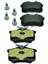 Arka Fren Balatası-Kablosuz XX17MMXX (Renault Megane Iı / Peugeot 307 Cıtroen C3 / C4 - Vw Caddy 04-15 Golf 84-16 Passat 97-05 1