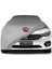Fiat Egea HATCHBACK(357) (2016 - 2020) Gri Kumaş Araba Branda Logolu Kumaş Araba Brandası Penye Oto Branda 1