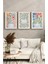Ahşap Çerçeveli Mdf Tablo Seti Salon ve Oturma Odası Için ÇT3004 1