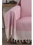 Pembe Kollarını Örten 2 Adet Battal Boy 180 x 300 cm Koltuk Kanepe Divan Çekyat Örtüsü 3