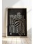 Siyah Beyaz Doğal Ahşap Çerçeveli Duvar Tablosu 1