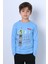 Erkek Çocuk Uzun Kollu Tshirt Stay True Baskılı Bisiklet Yaka E29 2