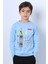 Erkek Çocuk Uzun Kollu Tshirt Stay True Baskılı Bisiklet Yaka E29 3