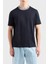 Şerit Detaylı Pamuk Regular Fit Sıfıt Yaka T Shirt Erkek T Shirt EM000853 AF12926 UB118 1