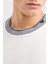 Şerit Detaylı Pamuk Regular Fit Sıfıt Yaka T Shirt Erkek T Shirt EM000853 AF12926 U0003 4