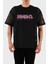 Logo Efektli Oversize Fit Bisiklet Yaka File T Shirt Erkek T Shirt 50510000 001 1