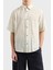 Pamuk Karışımlı Oversize Fit Tamamı Baskılı Gömlek Erkek Gömlek EM001535 AF14214 MB046 1