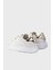 Taş Logolu Deri Sneaker Ayakkabı Bayan Ayakkabı JA15064G1MIA610A 4