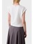 Streç Relaxed Fit Asimetrik Kesim Aksesuar Detaylı Bisiklet Yaka Bluz Bayan Bluz 053 2