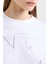 Pamuk Regular Fit Bisiklet Yaka Crop T Shirt Bayan T Shirt EW000897 AF12573 U0002 3