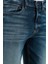 Streç Pamuklu Regular Fit Normal Bel Düz Paça Jeans Erkek Kot Pantolon 50534683 405 4