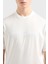 Logo Nakışlı Pamuklu Regular Fit Bisiklet Yaka T Shirt Erkek T Shirt EM001070 AF13747 U0003 4