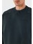 Streç Pamuklu Regular Fit Zımba Detaylı Bisiklet Yaka Sweat Erkek Sweat S74GU0752 S25539 814 5