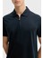 Pamuk Karışımlı Regular Fit Yarım Fermuarlı Polo Yaka T Shirt Erkek Polo Yaka T Shirt 50537954 404 4