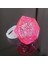 Kristal Tasarımlı LED Glow Işıklı 3 Modlu Pembe Yüzük 3.5 x 5 cm (3791) 6