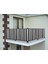 Balkon Demiri Perdesi Bağcıklı Gri Beyaz 650 x 80 1