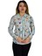 Kadın Yeşil Desenli Bluz BGL-ST00592 1