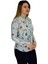 Kadın Yeşil Desenli Bluz BGL-ST00592 3