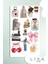 Türbanlı Kız Sticker Set Müslim Set Woman Sticker Set Ajanda Bullet Journal Için Uygun Set 1