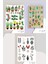 9 Sayfa Çiçek Temalı Sticker Set 4