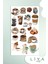 Kahve Sticker Set Kahve Kedi Ajanda Bullet Journal Için Uygun Set 1