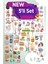 5'li Sevimli Sticker Vintage Girl Kadın Set Ajanda Bullet Journal Için Uygun Set 1