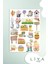 5'li Sevimli Sticker Vintage Girl Kadın Set Ajanda Bullet Journal Için Uygun Set 3