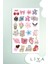 5'li Sevimli Sticker Vintage Girl Kadın Set Ajanda Bullet Journal Için Uygun Set 4