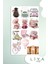 5'li Sevimli Sticker Vintage Girl Kadın Set Ajanda Bullet Journal Için Uygun Set 5