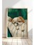 Soyut Köpek Sanat Baskısı Ahşap Çerçeveli köpek Duvar tablosu 1