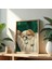 Soyut Köpek Sanat Baskısı Ahşap Çerçeveli köpek Duvar tablosu 2