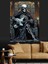 Gitar Çalan Iskelet Dekoratif Kanvas - Mdf Ahşap Tablo 1