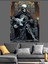 Gitar Çalan Iskelet Dekoratif Kanvas - Mdf Ahşap Tablo 3