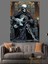 Gitar Çalan Iskelet Dekoratif Kanvas - Mdf Ahşap Tablo 4
