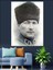 Mustafa Kemal Atatürk Dekoratif Kanvas - Mdf Ahşap Tablo 3