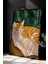 Soyut Kedi Sanatı Ahşap Çerçeveli Duvar Kedi Tablosu 1