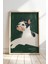 Soyut Köpek Sanat Baskısı Ahşap Çerçeveli köpek Duvar tablosu 1