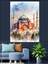 Pastel Renkli Ayasofya Camii Dekoratif Kanvas - Mdf Ahşap Tablo 4