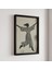 Dans Eden Soyut Kadın, Minimalist Siyah Beyaz Sanat Ahşap Çerçeveli Duvar Tablosu 2