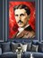 Nikola Tesla Dekoratif Kanvas - Mdf Ahşap Tablo 2