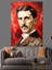 Nikola Tesla Dekoratif Kanvas - Mdf Ahşap Tablo 4